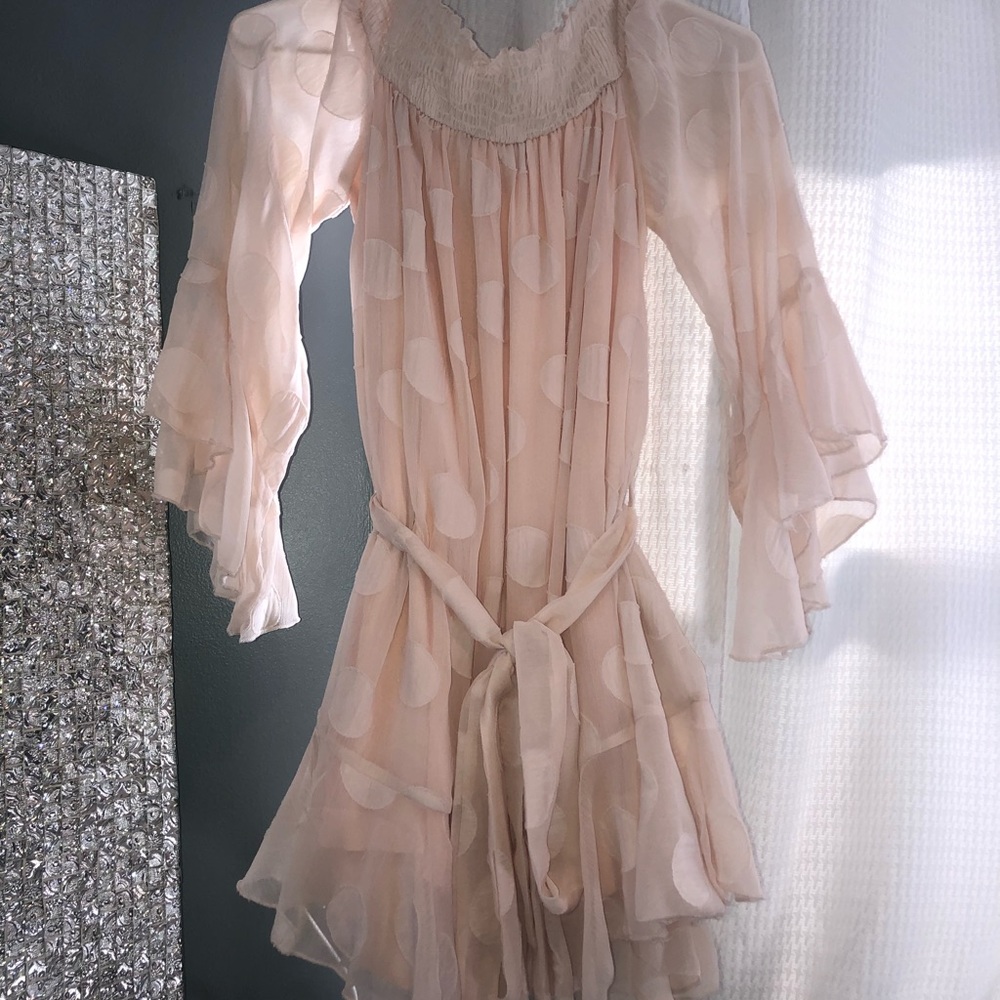 Hello Molly off the shoulder mini dress